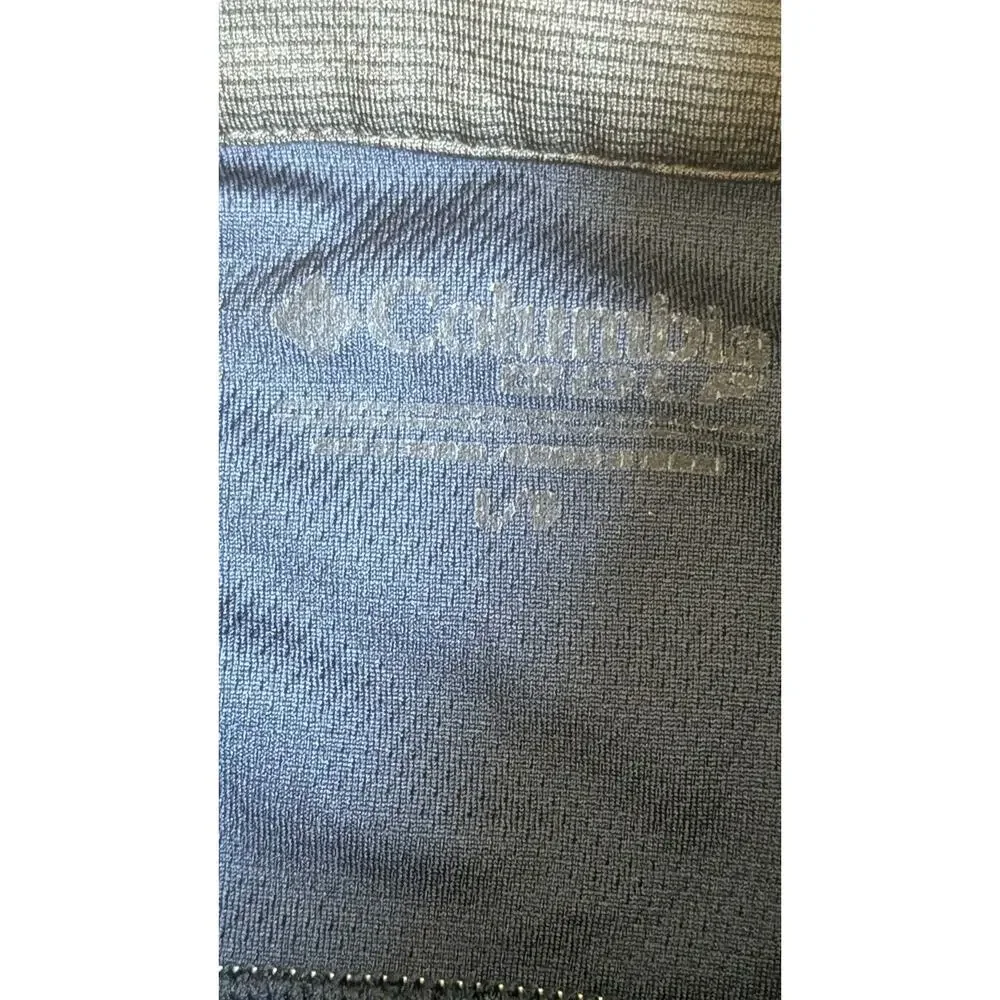 Columbia North Florida Ospreys 1/4 Zip Pullover Jacket Mens Large Blue L UNF